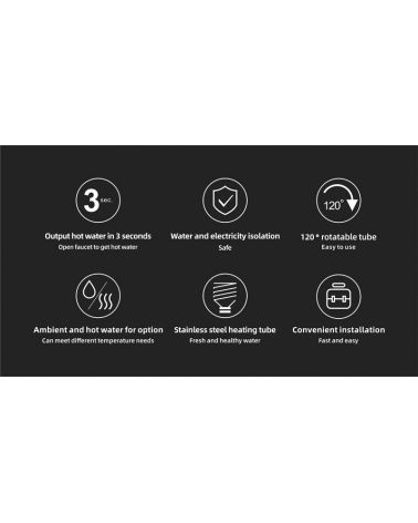 H12 momentinio šildymo čiaupas su LCD ekranu, KAINA: 152.95, KODAS: H12-HOT | 008