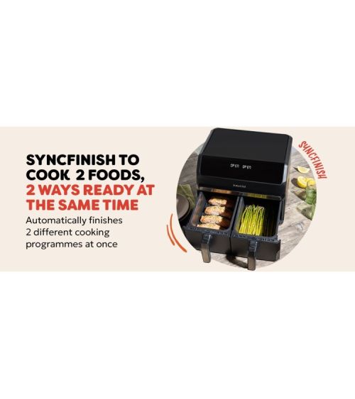 Instant Pot Vortex Dual 8L 8-in-1 oro gruzdintuvė su dviem stalčiais, KAINA: 0, KODAS: 140-3150-01-EU-GP | 001