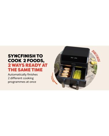 Instant Pot Vortex Dual 8L 8-in-1 oro gruzdintuvė su dviem stalčiais, KAINA: 0, KODAS: 140-3150-01-EU-GP | 0014