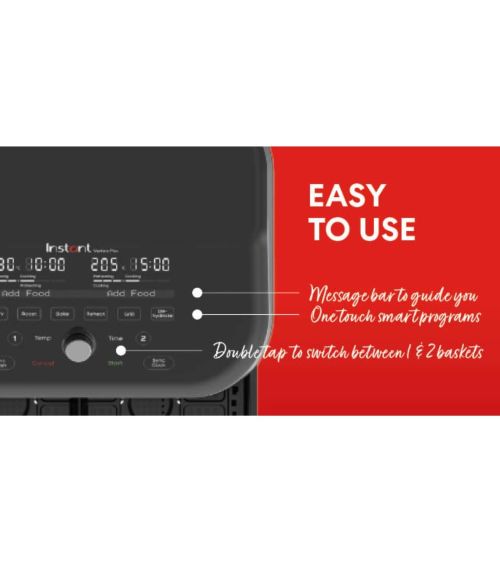 Instant Vortex Plus VersaZone 8.5L oro gruzdintuvė su ClearCook – nerūdijantis plienas, KAINA: 0, KODAS: 140-4100-01-EU-GP | 001