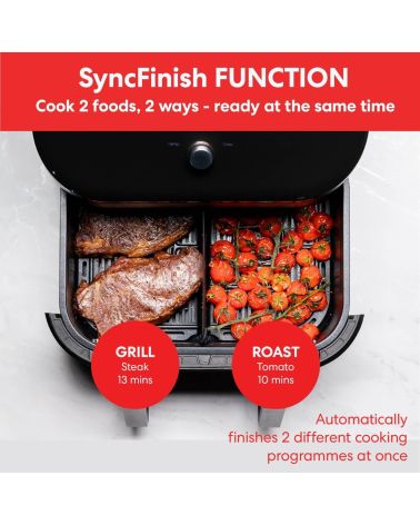 Instant Vortex Plus VersaZone 8.5L oro gruzdintuvė su ClearCook – nerūdijantis plienas, KAINA: 0, KODAS: 140-4100-01-EU-GP | 003