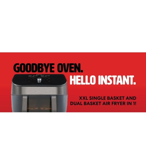 Instant Vortex Plus VersaZone 8.5L oro gruzdintuvė su ClearCook – nerūdijantis plienas, KAINA: 0, KODAS: 140-4100-01-EU-GP | 001