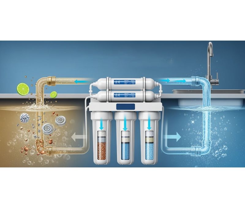 Vandens filtravimas atvirkštinio osmoso principu: kas tai yra ir kokia to nauda?